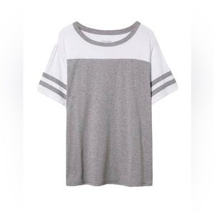 Torrid Super Soft‎ Slub Boat Neck Elbow Sleeve Varsity Tee top shirt 00 0X 1X 2X